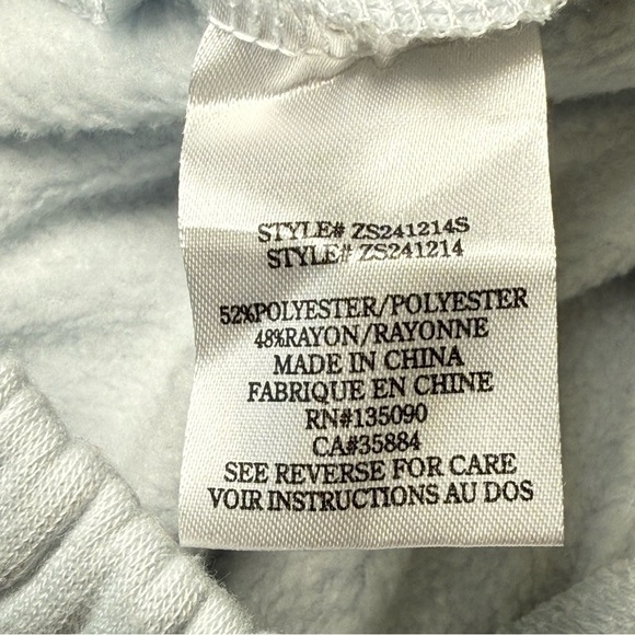 Z Supply Women’s Play On Fleece Shorts Size Small In Sky Blue - Picture 7 of 10